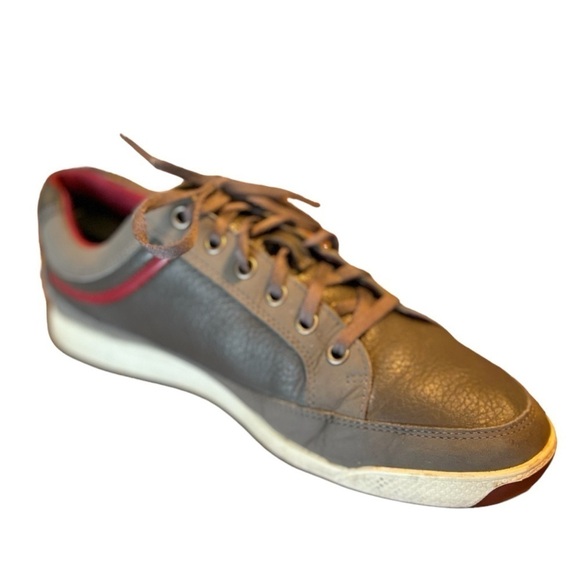 FootJoy Gray Leather Spikeless Golf Sneakers Size 9 Low Top Lace Up main image 6